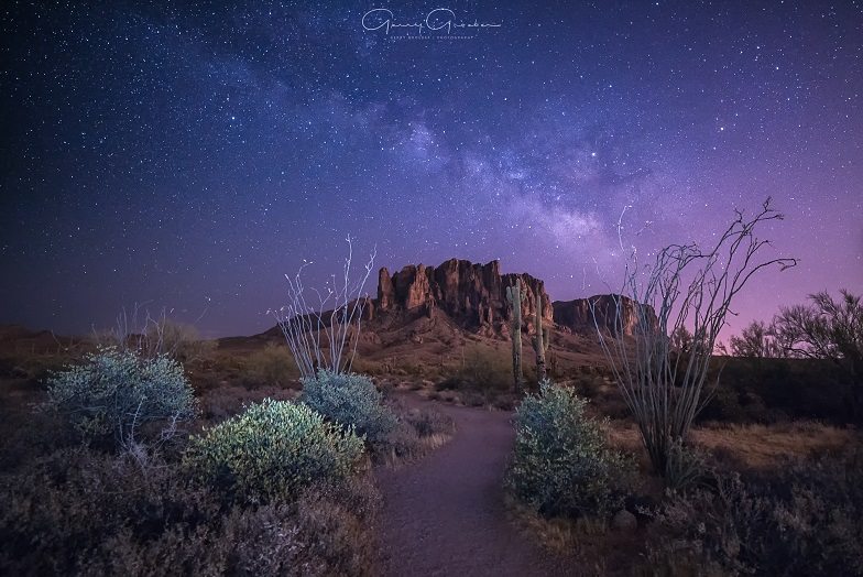 Today’s Photo Of The Day is “Desert Nights” by Gerry Groeber. Location: Superstition Wilderness, Arizona.