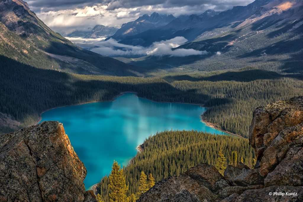 Congratulations to Philip Kuntz for winning the recent View From Above Assignment with the image “Pretty Peyto.”