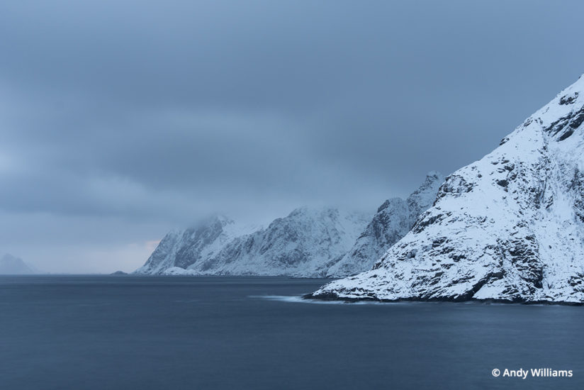 shooting for black and white, Coastal view from the village of Å, Lofoten Islands, Norway