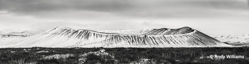 shooting for black and white, Crater at Mývatn, North Iceland