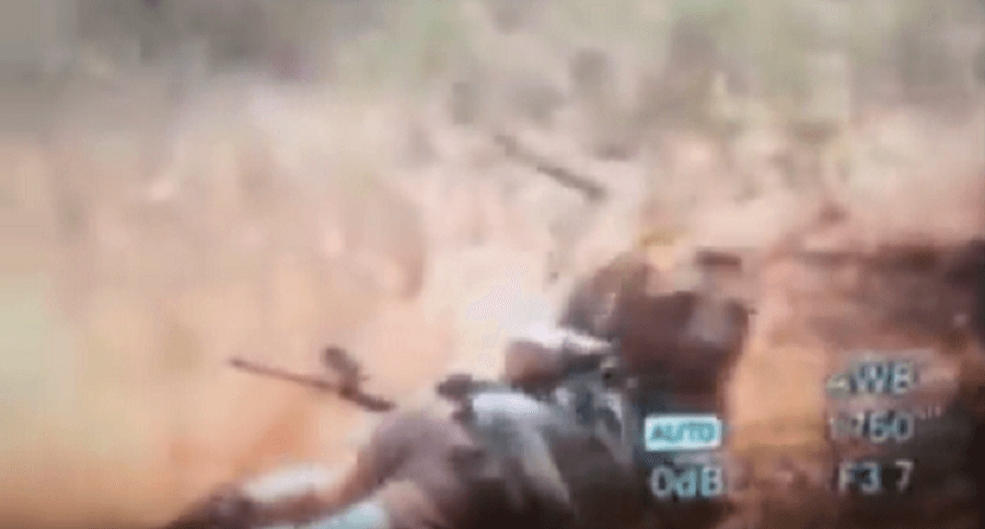 Brutal Footage Of Lion Mauling A Hunter