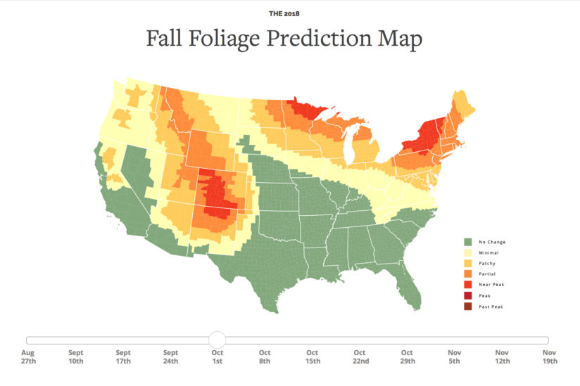 Plan Your Fall Color Photography With This Prediction Map ⋆ Outdoor