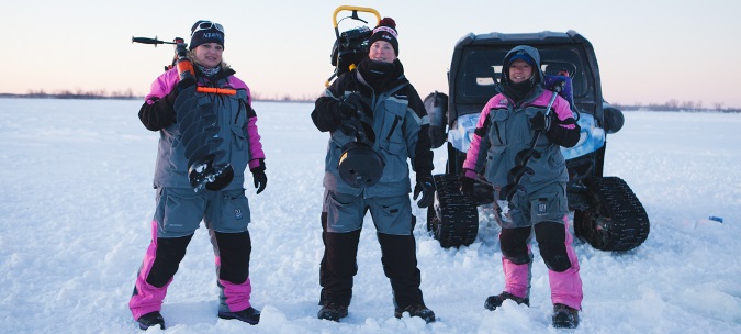 Women Ice Angler Project on Lake Superior
