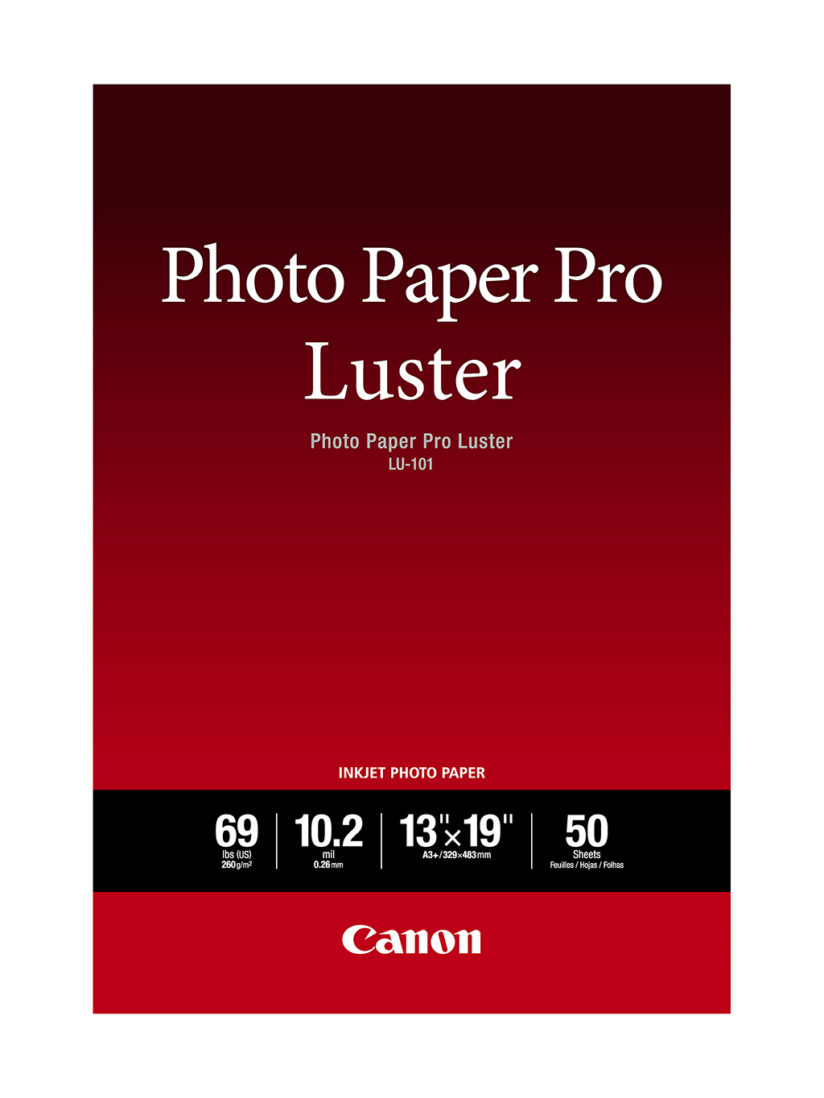 Fine Art Photo Papers: Canon Photo Paper Pro Luster