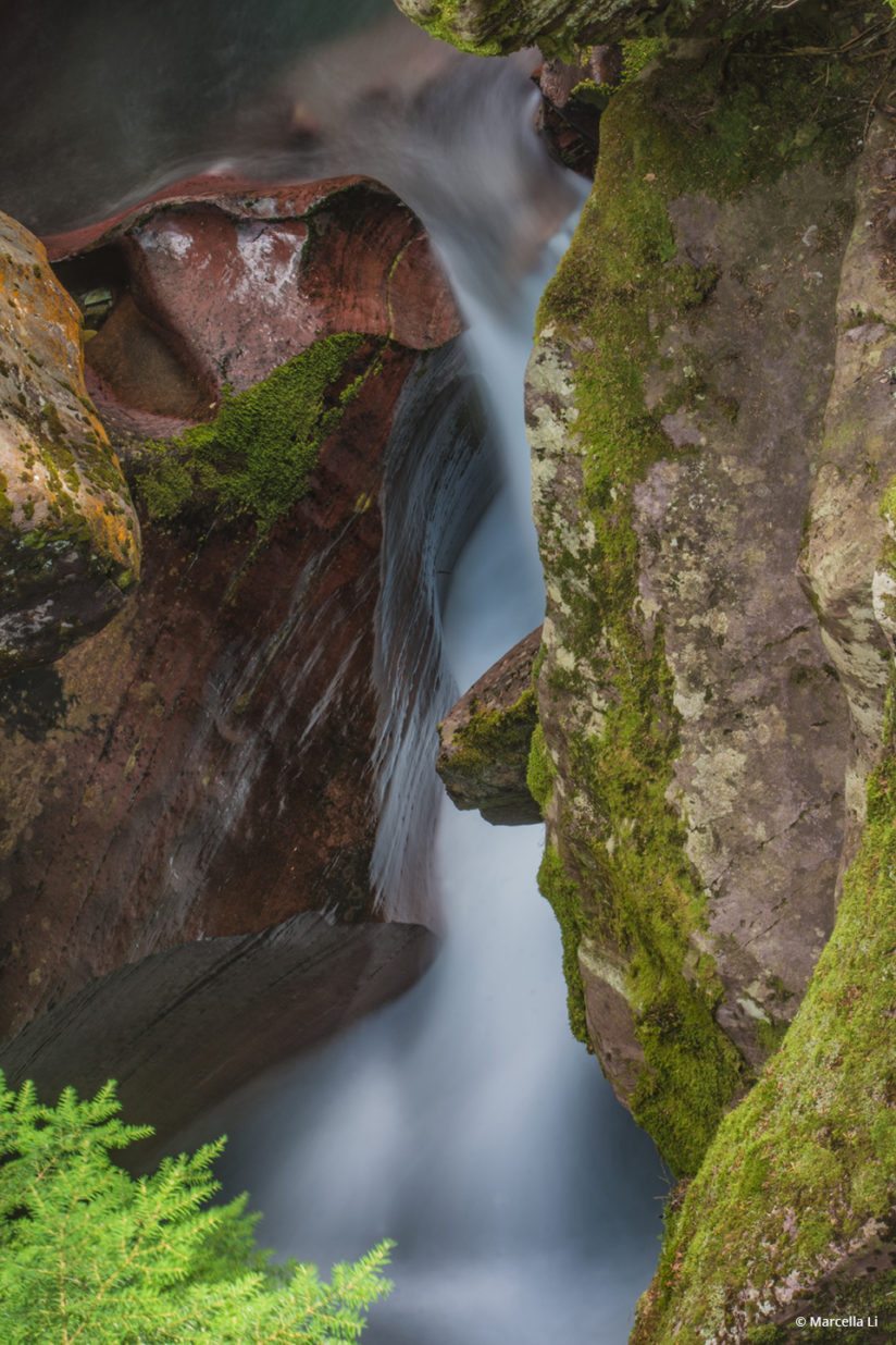 Today’s Photo Of The Day is “Avalanche Creek” by Marcella Li. Location: Montana.