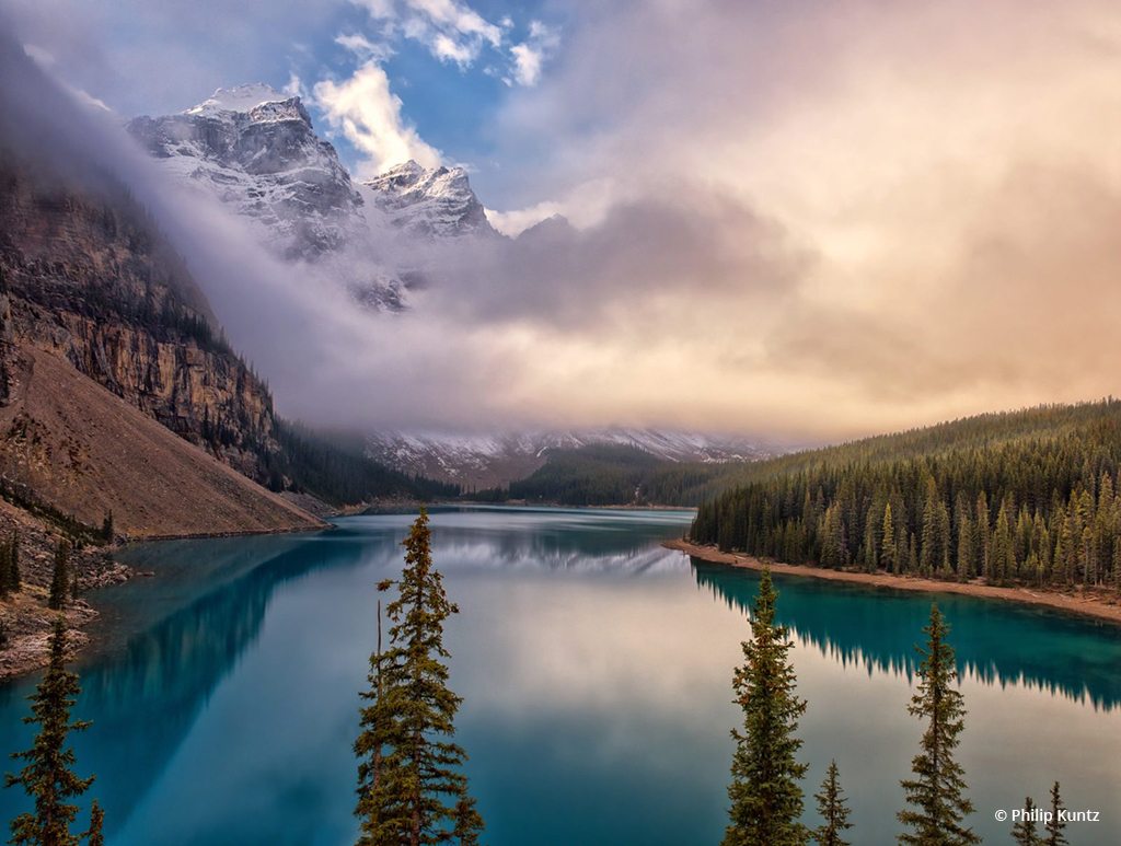 Today’s Photo Of The Day is “Misty Moraine Morning” by Philip Kuntz. Location: Banff National Park, Alberta, Canada.