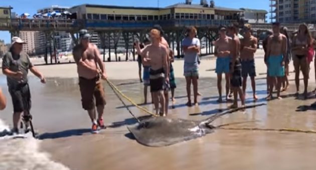 teens fight with fishermen