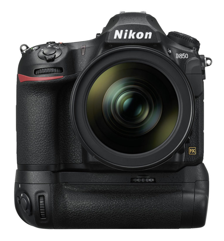 Nikon D850 with MB-D18 Multi Power Battery Pack