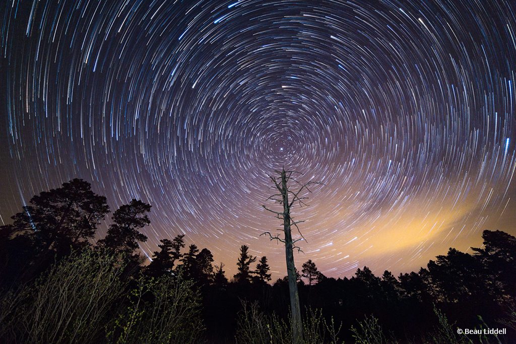 Today’s Photo Of The Day is “Dorace Lake Star Trails” by Beau Liddell. Location: Itasca State Park, Minnesota. 