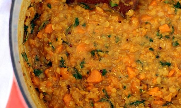 Red Lentil Sweet Potato Dal