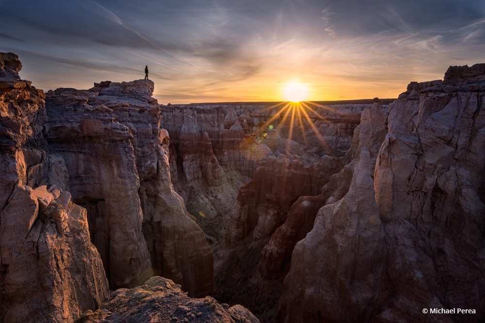 Congratulations to Michael Perea for winning the recent Scale Assignment with his image, “Coal Mine Canyon Sunrise.”