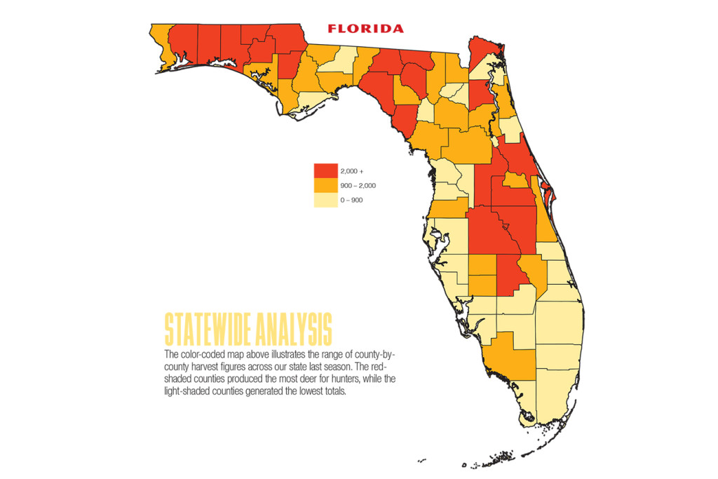 2017 Florida Deer Forecast Map