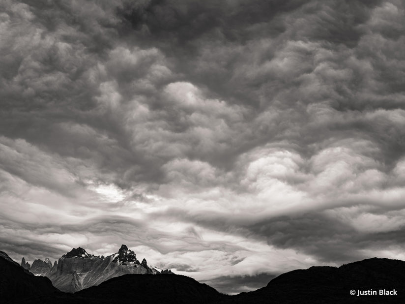 Boiling clouds over Torres del Paine National Park, Fujifilm GFX 50S