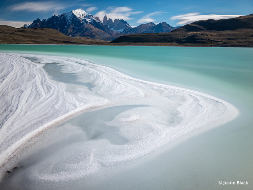 Salt formations in Laguna Amarga, Torres del Paine National Park, Fujifilm GFX 50S