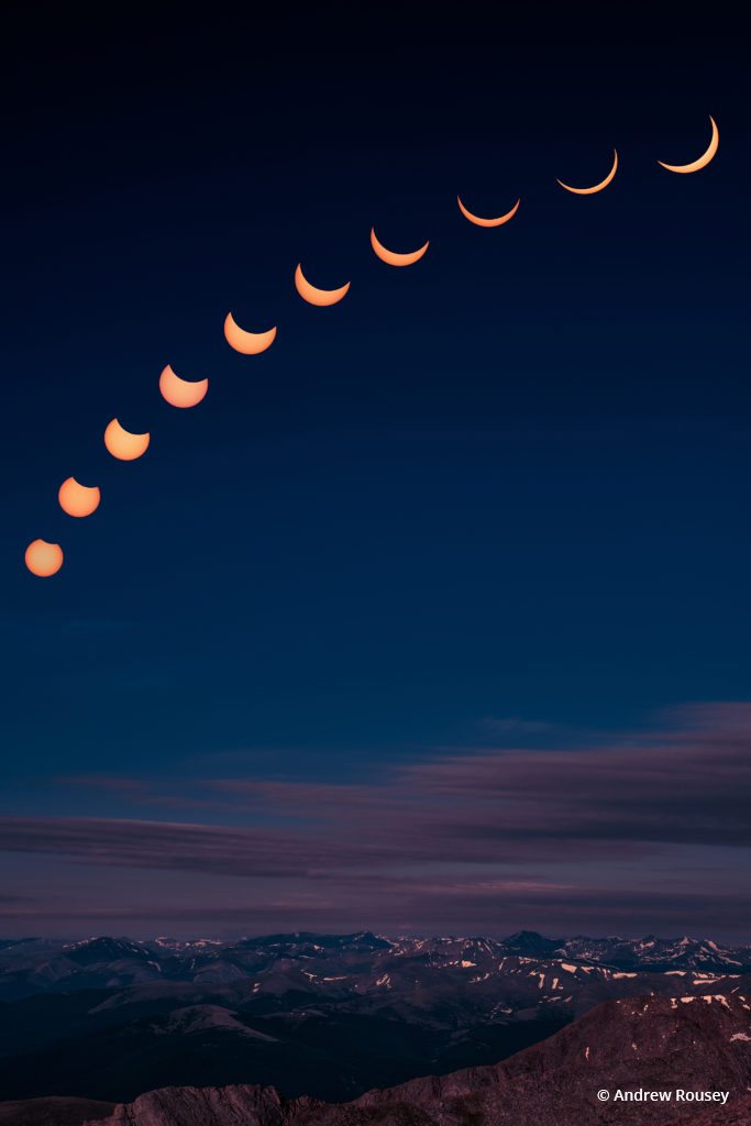 Today’s Photo Of The Day is “Eclipse over the Rockies” by Andrew Rousey. Location: Mt Evans Wilderness, Colorado.