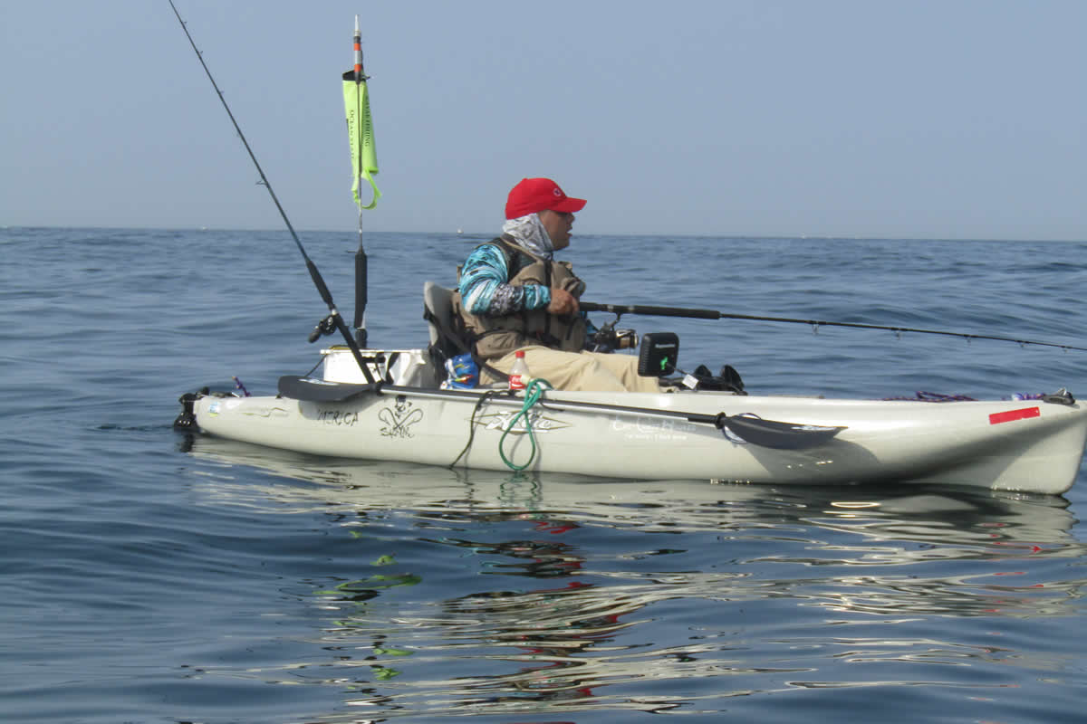 A well appointed kayak is a stable, safe and fun platform for catching big fish