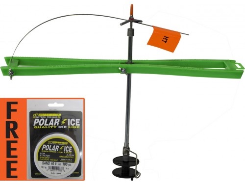 Arctic Ice Tip Up with Flag Steel - Includes Free Item