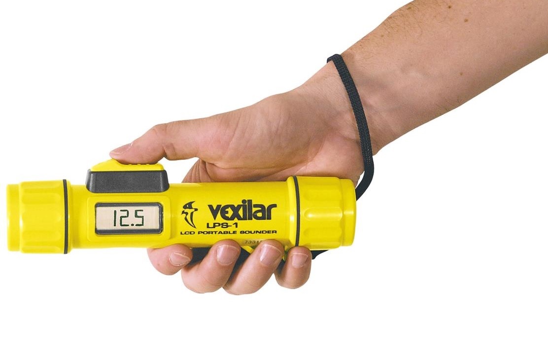 The Vexilar LPS-1 is a hand held digital depth finder