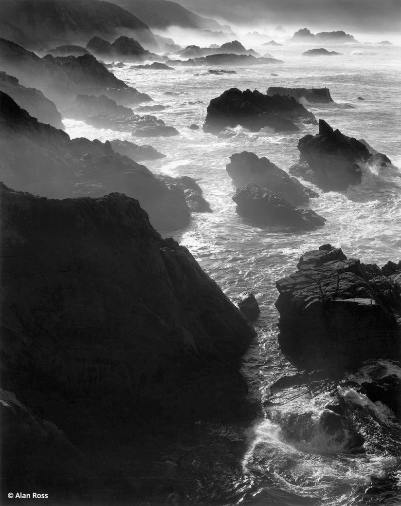 Big Sur in black-and-white