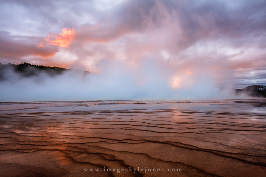 Today’s Photo Of The Day is “Grand Prismatic Sunset” by Kyle Jones. Location: Yellowstone National Park, Wyoming.