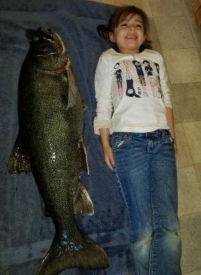 Maine man hauls 25-pound togue (laker)