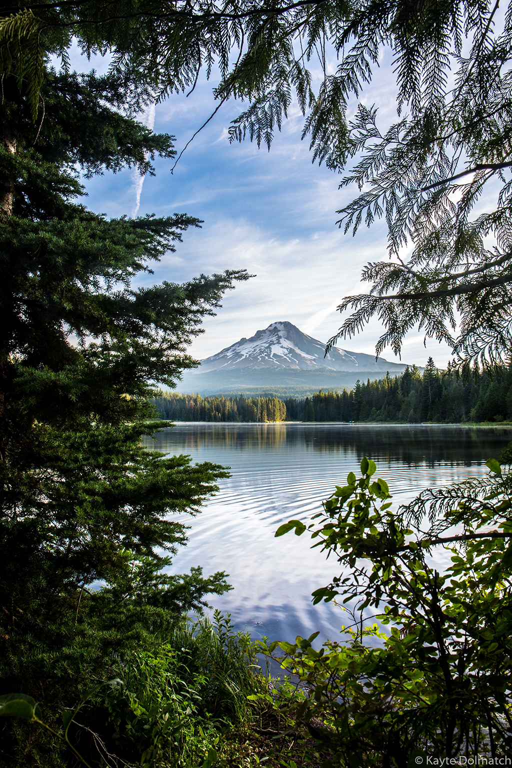 Today’s Photo Of The Day is “Nature’s Window” by Kayte Dolmatch. Location: Trillium Lake, Oregon. 