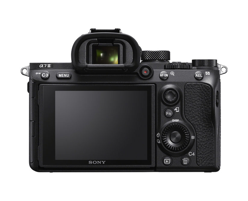 sony a7 III review: rear of camera
