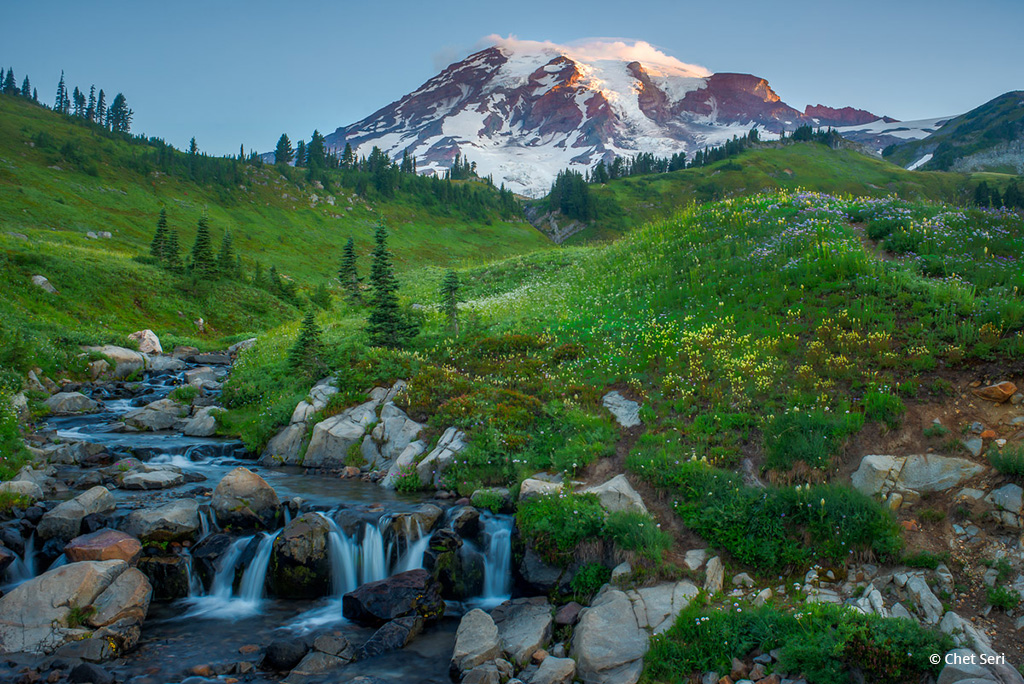 Today’s Photo Of The Day is “Sunrise over Mount Rainier” by Chet Seri. Location: Mount Rainer National Park, Washington.
