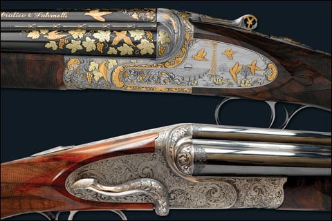 The spectacular engraving of Famars Shotguns