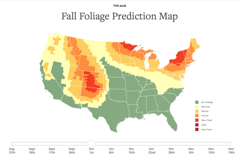 Plan Your Fall Color Photography With This Prediction Map ⋆ Outdoor ...