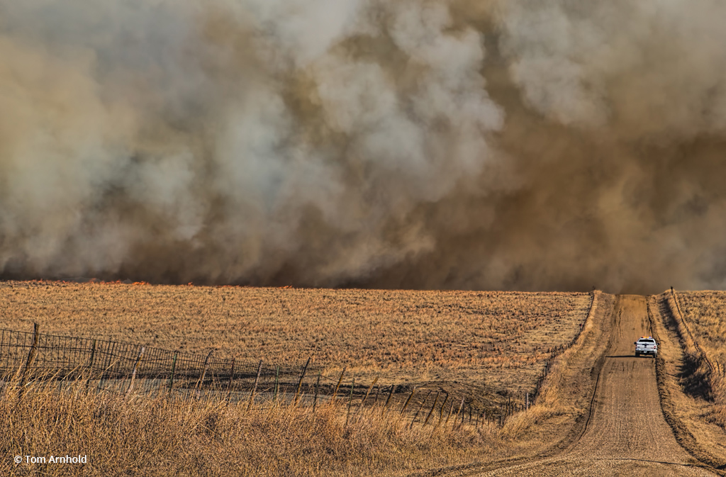 Today’s Photo Of The Day is “Prairie Fire Out Of Control” by Tom Arnhold. Location: Western Kansas.