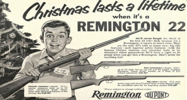 vintage christmas gun ads