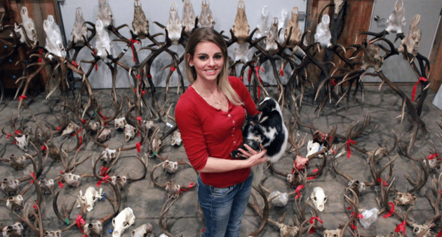 Anti-Hunting Lauren Hull's Skull Cleaning