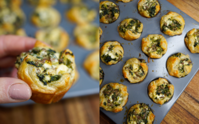 Venison and Spinach Puff Pastry Cups